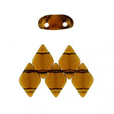Matubo GemDuo Beads 8x5mm Smoky topaz